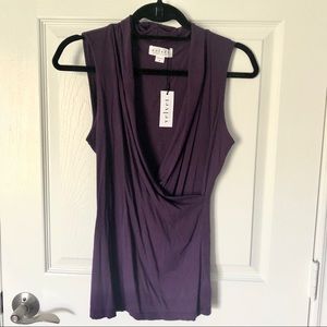 NWT Velvet Tees Adelise Cross Front Cotton Tank